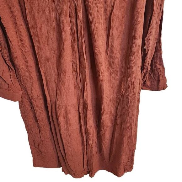 Anthropologie Just Female Womens Rust Strappy Midi Dress Size M - Picture 6 of 10